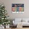Stupell Industries; Stupell Industries Snowy Christmas Town Santa Overhead Canvas Wall Art; Category:Christmas Wall Decor; Image:3